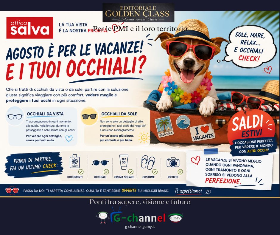 Agosto è arrivato: valigia pronta? E i tuoi occhiali?